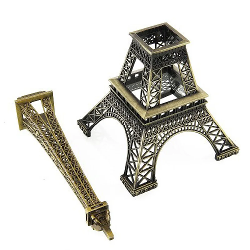 Objets décoratifs,Tour Eiffel en métal,ornements de décoration rétro,statue  en Bronze,modèle de bureau,chambre à - 48x48x100mm - Cdiscount Maison