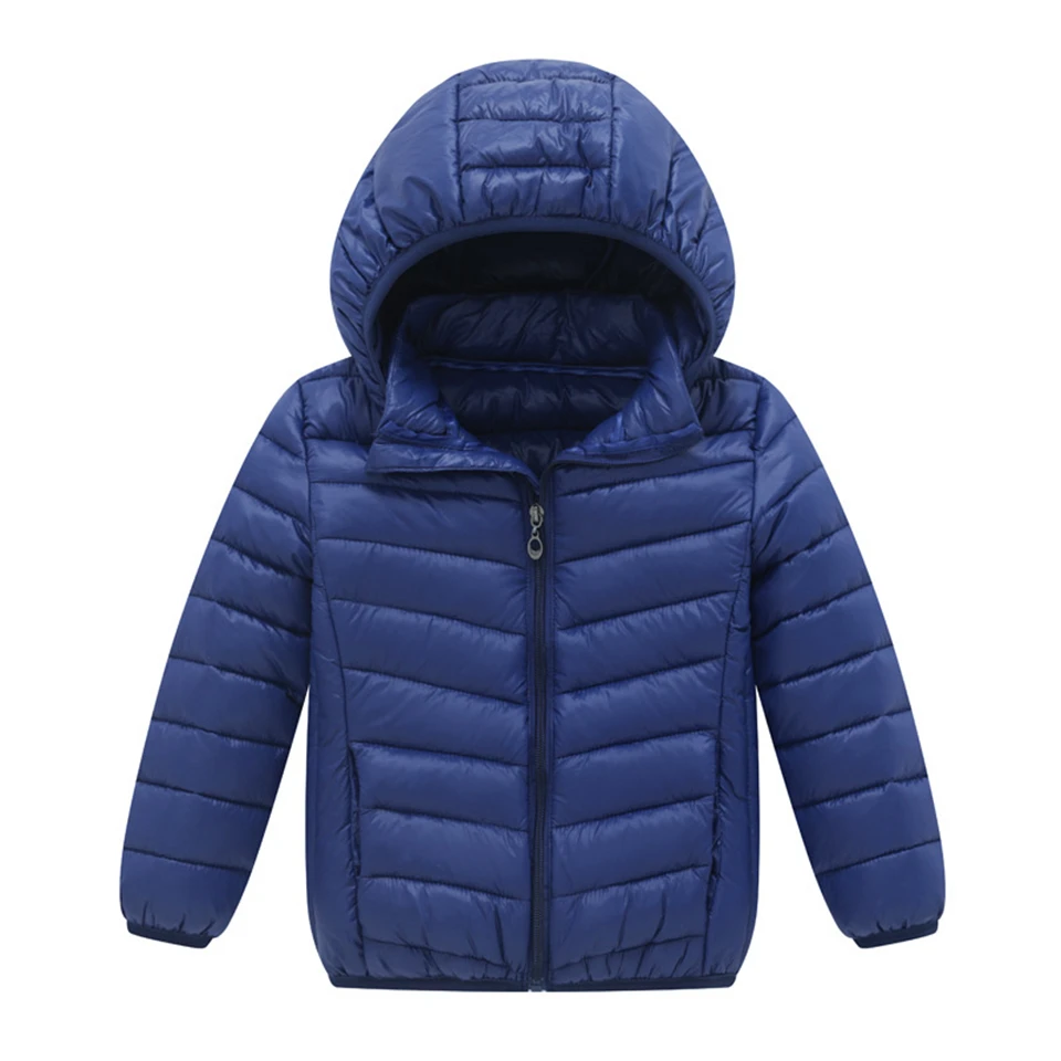 Детская куртка Весенняя верхняя одежда осеннее теплое пуховое пальто с капюшоном для мальчиков и девочек Подростковая парка детская зимняя куртка парки для детей возрастом от 2 до 15 лет