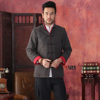 

Reversal Double Sides Brand New Arrival Chinese Traditional Men's Kung Fu Jackets Coats M L XL XXL 3XL MTJ2015042