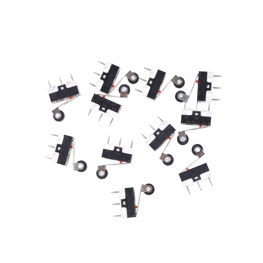 Limit Switch Push Button Switch 1A 125V AC Mouse Switch 3Pins Micro Switches 10pcs/lot