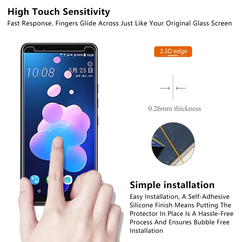 Wangcangli ультра-тонкое стекло flim для htc Desire 12 plus защитная пленка из закаленного стекла 9H протектор экрана для htc Desire 12