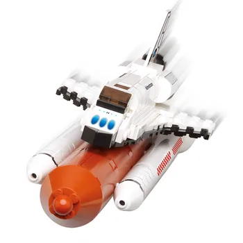 

Small particles 194pcs Space Flight Launch Space Shuttle Model assembling Building Blocks toys for Children