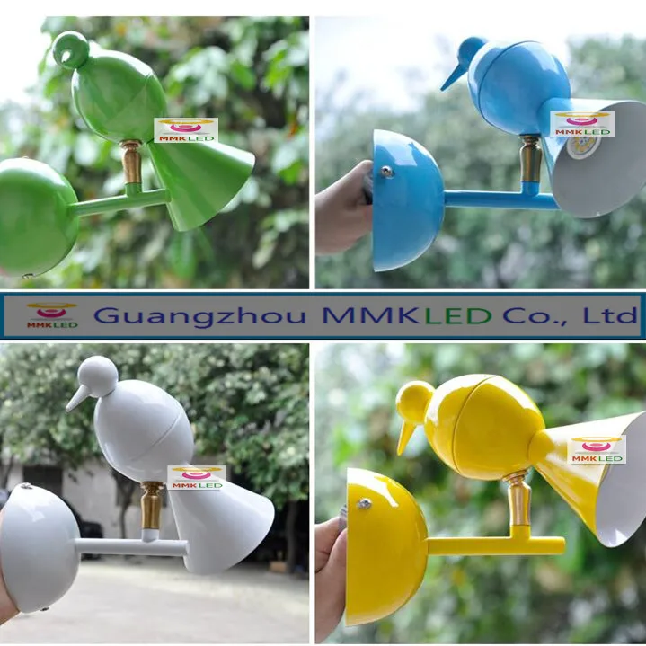 

Novelty Bird Sparrow LED Wall Lamp Kids Room wall light Hotel Rooms bedroom Lighting,warm white AC110-240V