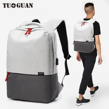 2017 New Korean Style TUGUAN Brand Unisex Men 15 6 Laptop School Backpacks Women Fashion School