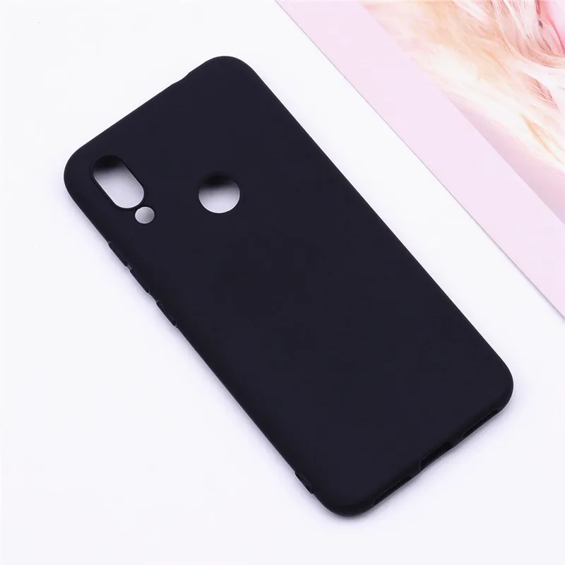 Xiaomi Redmi 7 Чехол Redmi7 Чехол Мягкий силиконовый чехол для телефона для Xiaomi Redmi 7 цветной Мягкий силиконовый чехол для Xiaomi Redmi 7 Funda - Цвет: Black