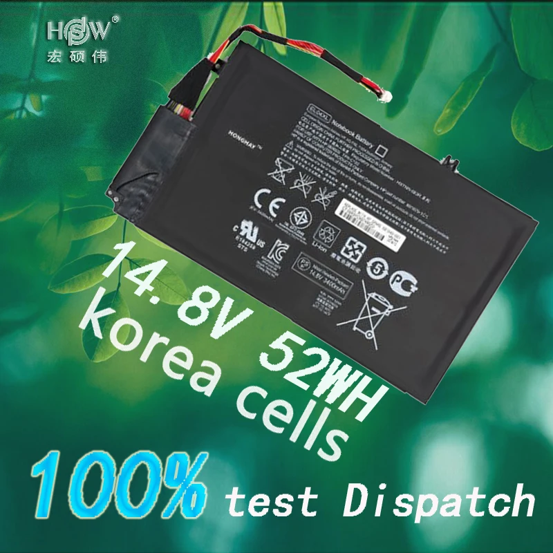 

52wh 14.8V Battery for HP EL04XL TPN-C102 HTSNN-UB3R IB3R for ENVY 4 681879-1C1 681949-001 EL04XL HSTNN-IB3R TPN-C102 4-1001