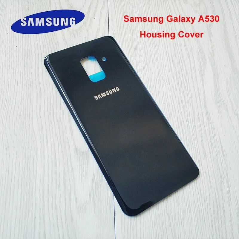 

Original Samsung Galaxy A8 2018 A530 Back Battery Cover Case Samsung A8 2018 A530F Glass Door Rear Housing Cover Replacement