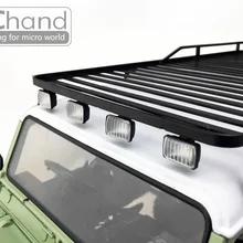 Металлический багажник на крышу w/света для RC 1/10 88WD Land D110 D90 DG2 gelande II Rover