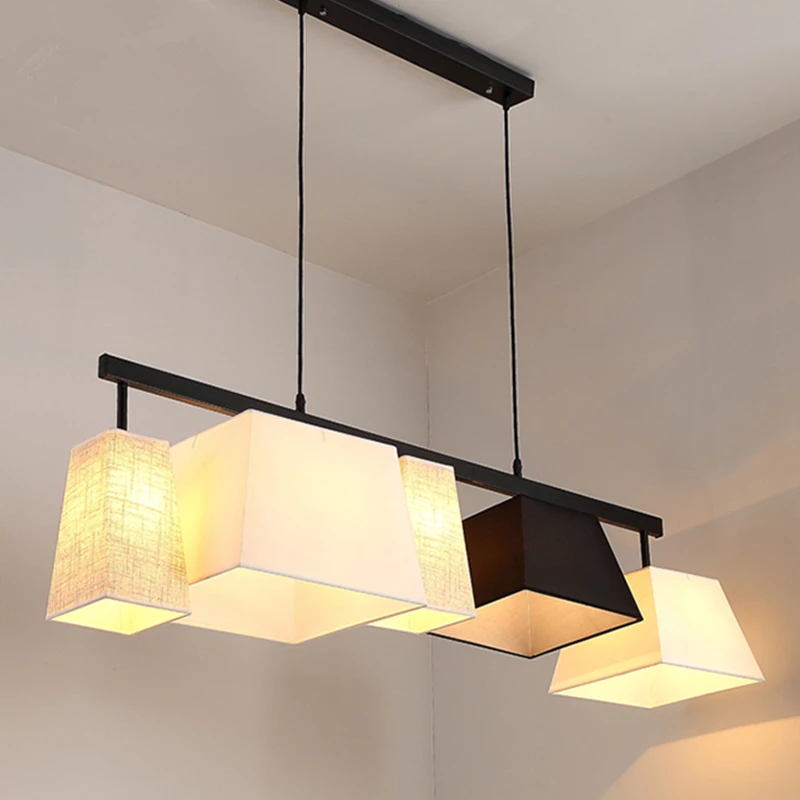 American country style minimalist restaurant Pendant Light creative personality cloth Nordic hanging lights Pendant Lights american village restaurant bar pendant light creative combination bedroom minimalist pendant lights project fg561 lu1020