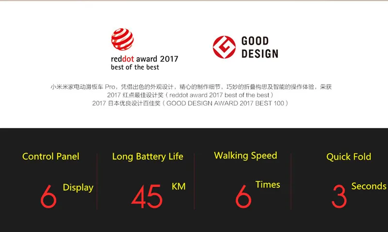 Xiaomi Mijia Pro умный электрический самокат складной Ховерборд скейтборд самокат мини два колеса 45 км самокат