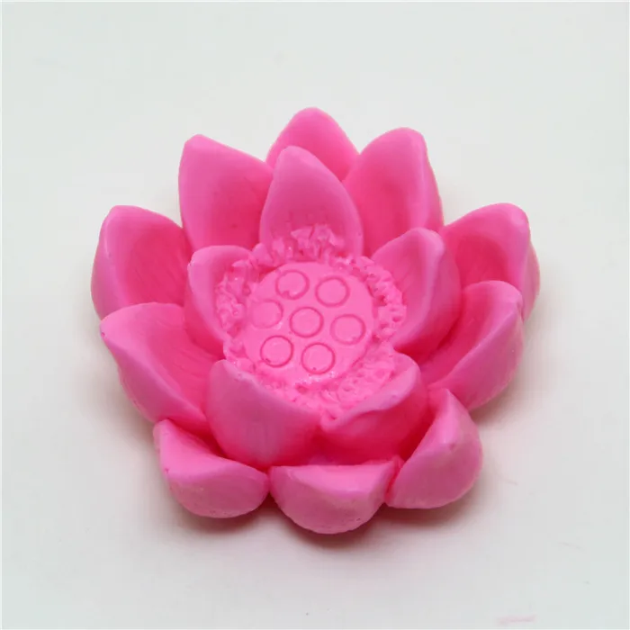 

3D blooming lotus silicone mold manual soap making silicone mould