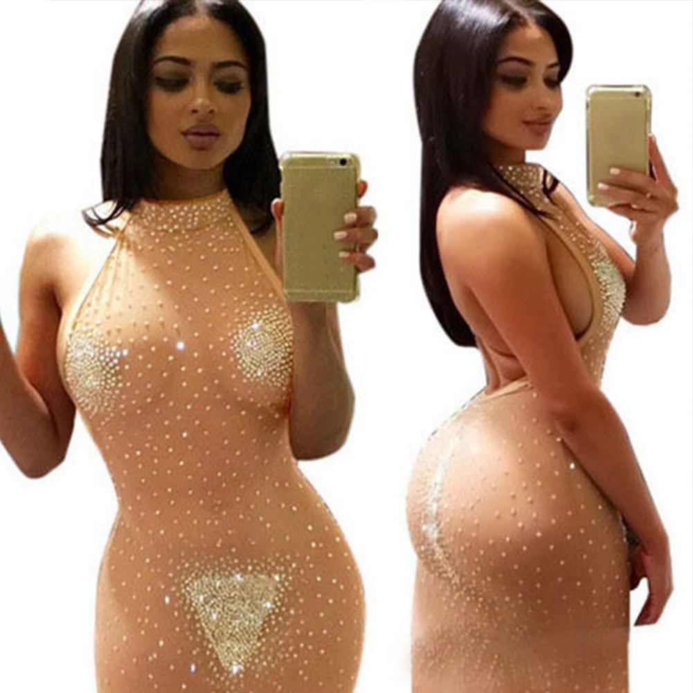 

New Indian Style Sexy Women's Sleeveless Bandage Bodycon Evening Party Club Mini Dress