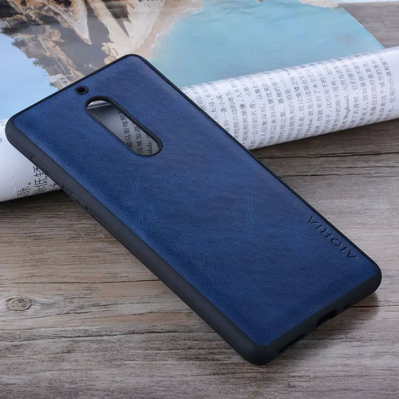Чехол для NOKIA 5 Роскошный Винтажный чехол из искусственной коровьей кожи с узором