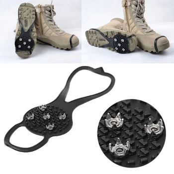 

Anti Slip Ice Snow Grips Winter Camping Hiking Walking Cleat Gripper Shoes Spike Climbing Equipment