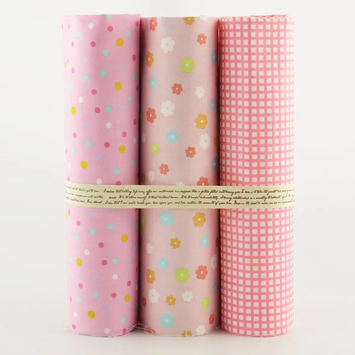 Teramila 25cmx160cm 3PCS/lot 100% Cotton Fabric Floral Design For Bedding Tecidos Tissue Quilting Sewing Patchwork Home Textile|cotton fabric