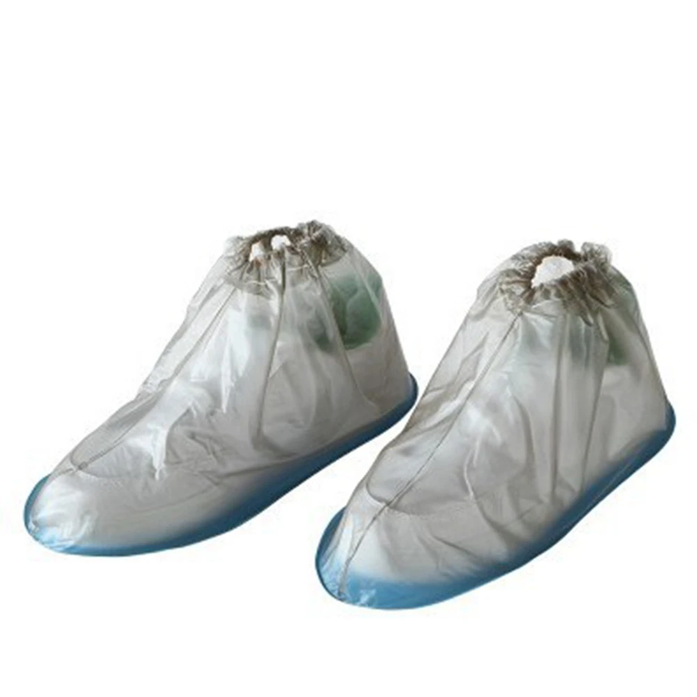 1 пара многоразовых чехлов для обуви из ПВХ; водонепроницаемые Нескользящие резиновые сапоги; защитный чехол для обуви; аксессуары для обуви; Couvre Chaussure - Цвет: coffee