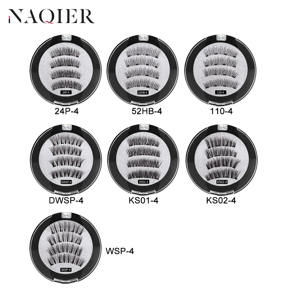 NAQIER магнитные ресницы для наращивания натуральные накладные ресницы на магнитах многоразовые 3D Магнитные накладные ресницы для макияжа мягкие