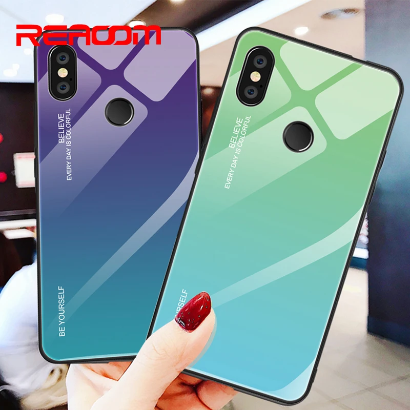 Tempered Glass Case for Xiaomi Redmi Note 6 pro Mi8 lite Phone 5 Plus Mi A1 A2 6X Mi6 6A Cover |