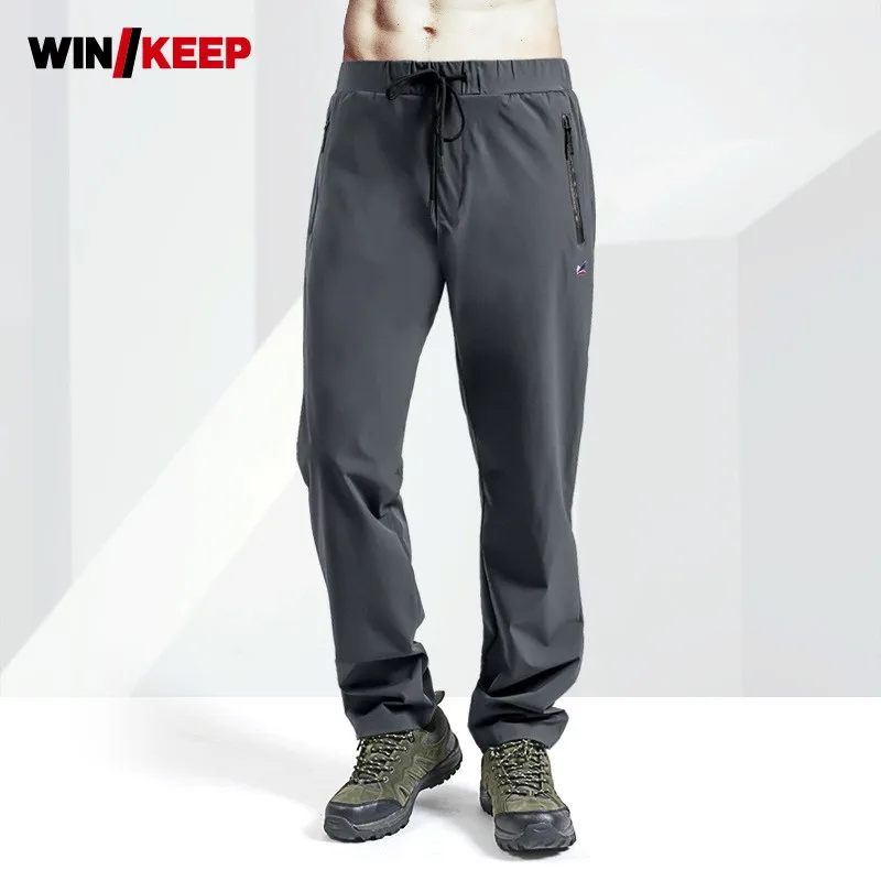 

Autumn Men Mountain Climbing Trekking Pants Drawstring Long Trousers Plus Size 7XL Loose Fit Hiking Pants Fishing Sweatpants