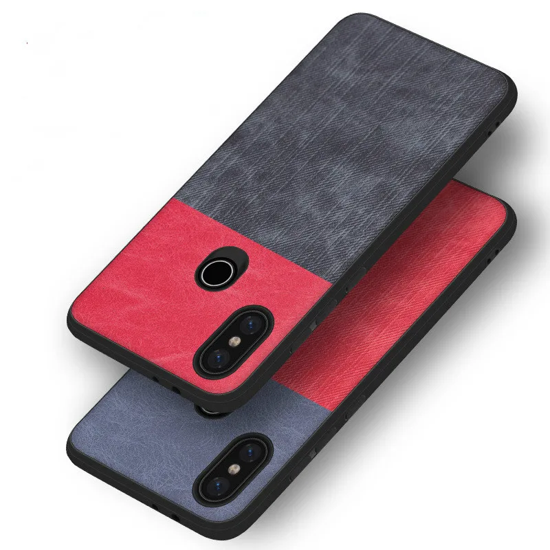 

Vintage Fabric Case For Xiaomi Mi 6 6X 5C Canvas Denim PU Leather Cover For Xiaomi Mi 5X 8 Lite XA1 Soft Silicone Phone Cover