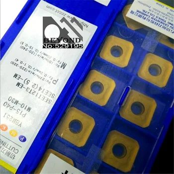 

ZCC SEET12T3-EM YBM251 SEET12T3 SEET 12T3 Carbide Inserts Lathe Tools Turning Tool Lathe Cutter CNC 10pcs Original Tools