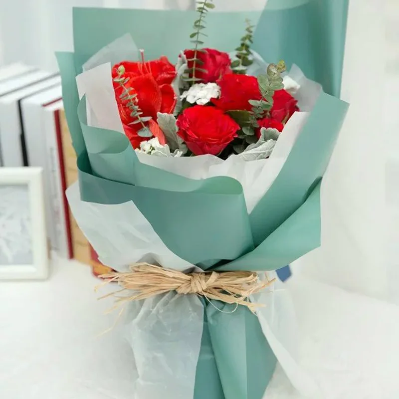 10pc flower waterproof tissue wrapping paper gift paper floral wraps how to wrap a flower bouquet with tissue paper
