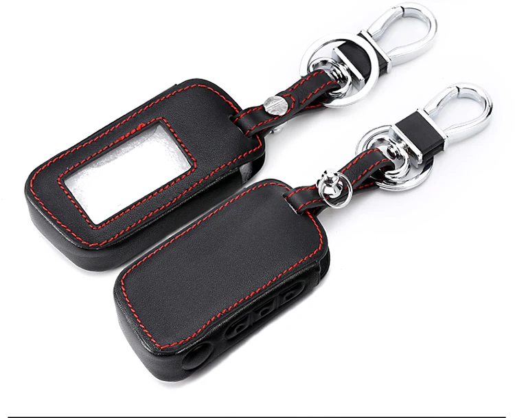 

A93 Leather Case For Starline A93 A63 Car alarm Remote Controller LCD Keychain Cover,Car-styling