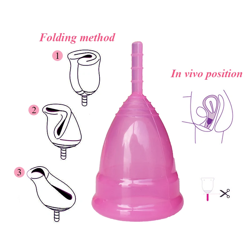 Menstrual cup Feminine Hygiene Lady Cup for Women 100% Medical Grade silicone copa menstrual reusable silicone cup FDA Test Menstrual cup Feminine Hygiene Lady Cup for Women 100% Medical Grade silicone copa menstrual reusable silicone cup FDA Test