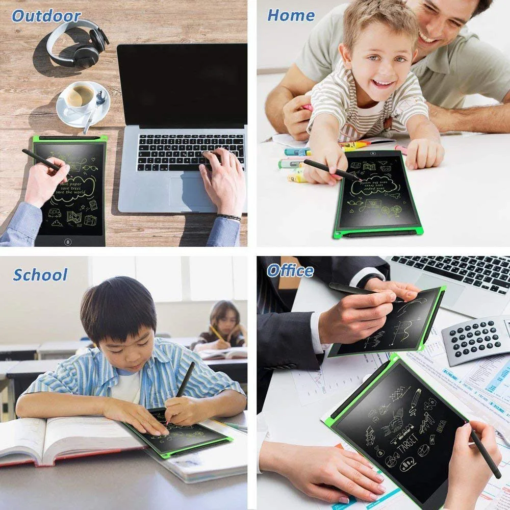 ЖК дисплей записи планшеты 12 дюймов цифровой рисунок электронный графический планшет сообщение графика доска Дети доска подарки для детей