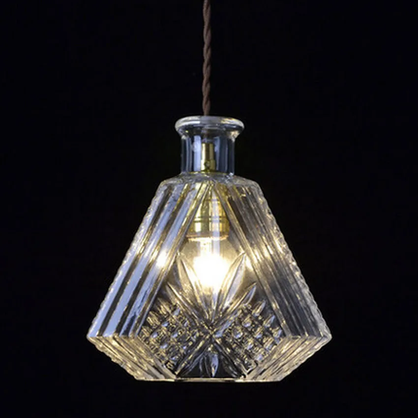 Винтаж с Стекло подвесной светильник современный Винтаж Edison ЛАМПЫ Бар Ресторан спальни Подвесные светильники Книги по искусству деко светильники