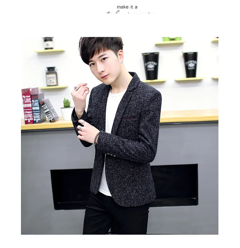 COHO men leisure blazer In the fall of the new trend of cultivate one's morality small blazer Handsome fashion