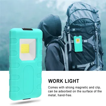 

Multifunction Portable COB Lamp Work Light Lamp Flashlight Torch Magnetic Lampe Torche Led Rechargable USB Zaklamp 40MAY7