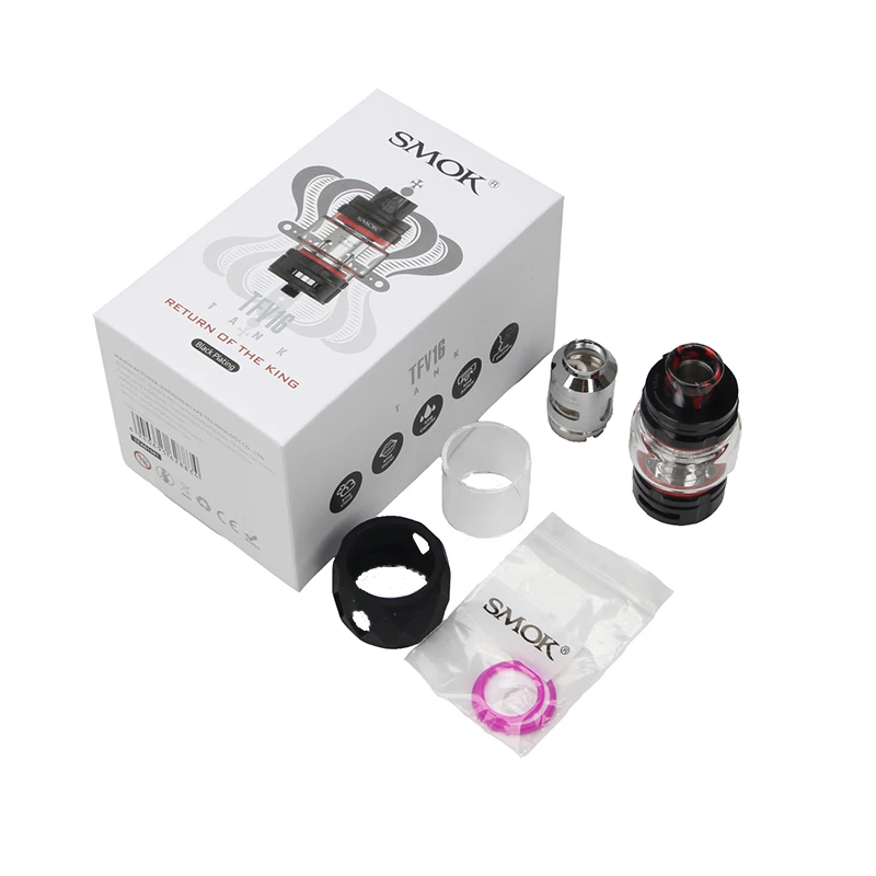 Оригинальный бак SMOK TFV16 9 мл 510 thread электронная сигарета атомайзер с TFV 16 сетчатой