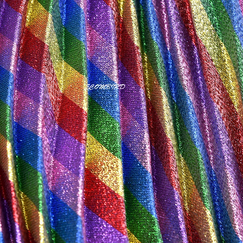 rainbow striped Female Skirt