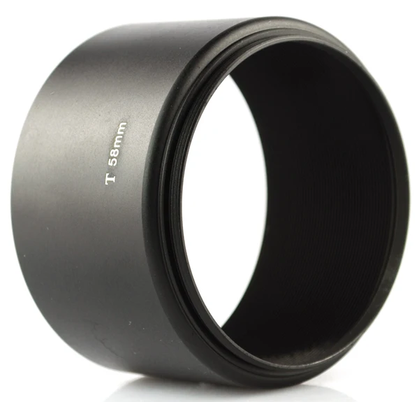 58mm Metal Lens Hood Standard Long Focus Telephoto 58mm Lens Hood For