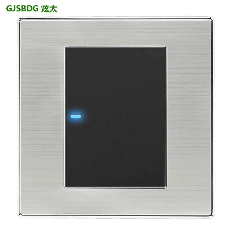 Gjsbdg Luxury Wall Switch 1 Gang 2 Way Panel Light Switch
