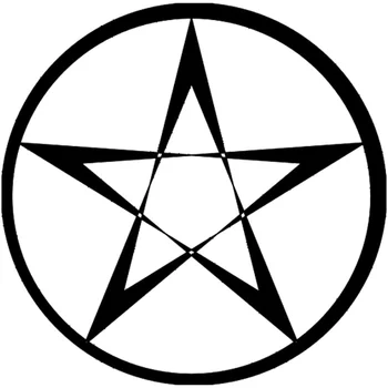

14.1cm*14.1cm Pentagram Wicca Star window Sticker Motorcycle Decal