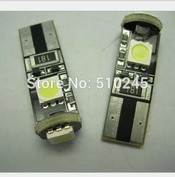 

50X auto lamp 12V Canbus T10 3 smd 5050 LED car Light W5W 194 5050 SMD Error Free White 168 Light Bulbs