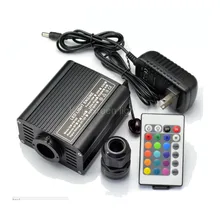 1X высокое качество DC12V цветная светодиодная лампа 16 Вт Волоконно-Оптический Двигатель Небольшого рабочего объёма с 24-мя клавишами РЧ пульт дистанционного управления