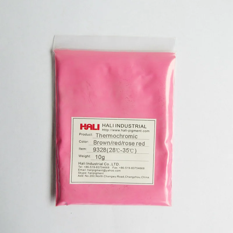 Tri color thermochromic pigment powder three color changing hot sensitive powder Net weight:1kg/bag active temperature:28-35C.