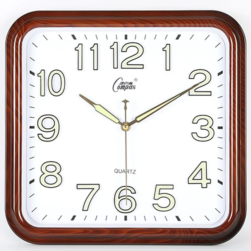 Квадратные настенные часы современный дизайн настенные часы Pow Patrol настенные часы механизм простой Relogio Parede Настенные часы WZH690 - Цвет: Luminous A