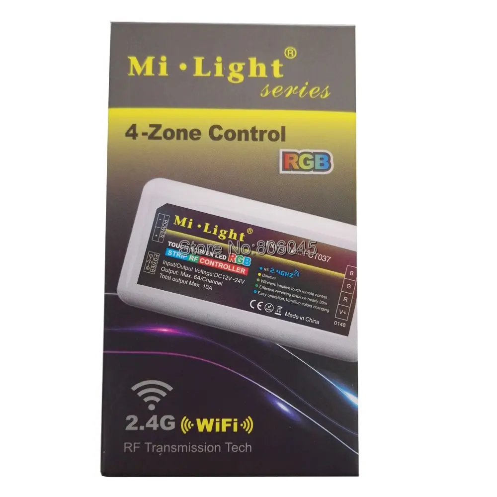 Контроллер MiLight RGB 4 зонный светодиодный 10 А FUT037 2 ГГц|led controller|controller ledrgb led controller |