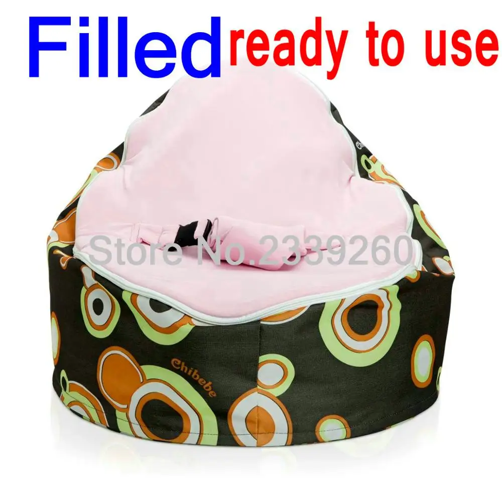 С Фасоль Внутри, готовая к применению Пузыри Розовый лоза для малышей Bean Bag Snuggle Кровать Портативный сиденье с начинкой, вы получаете то см - Цвет: Filled bean bag C
