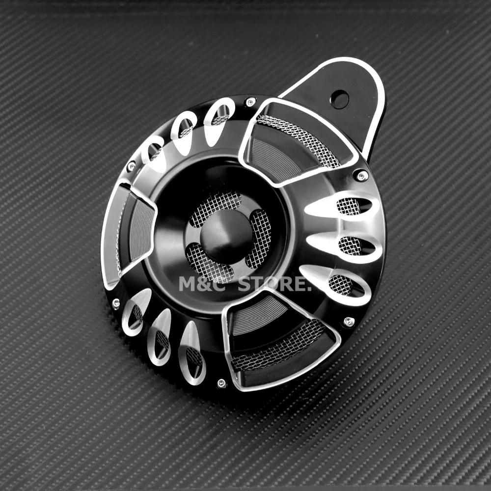Motorcycle Chrome Black Horn Cover CNC Aluminum For Harley Touring FLT Big Twin Cam Sportster XL 07