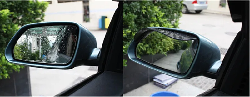 Универсальная гибкая ПВХ автомобильная наклейка на зеркало заднего вида, защита от дождя, авто зеркала заднего вида, дождевик, непромокаемая Крышка для бровей