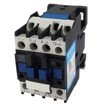 

AC Motor Magnetic Contactor 3 phase 3P 3 Pole 1NO 18A 24VAC 36V 220V 380V Coil Volt CJX2 Contacts Relay 35mm Din Rail