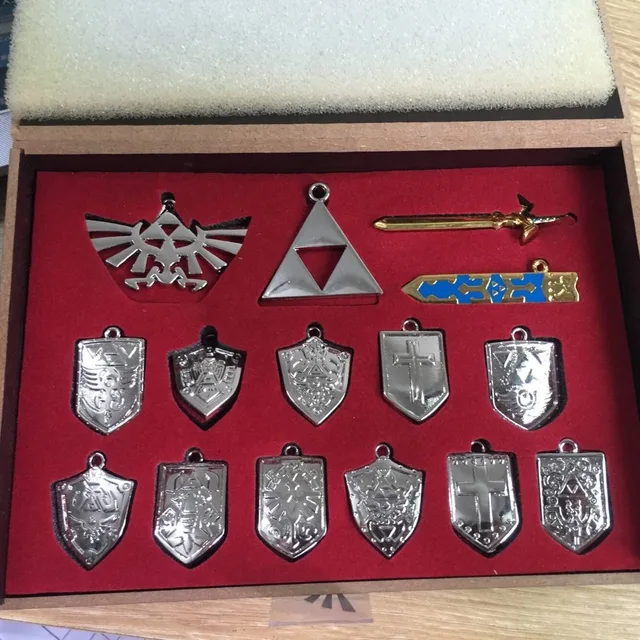 The Legend of Zelda Keychain Necklace Set