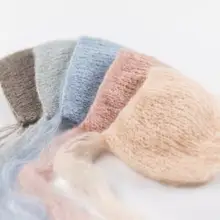 Мохеровый капор ручной работы для детей, реквизит для фотосъемки детей. Реквизит для фотосъемки. Подарок на день рождения ребенка