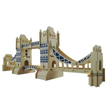 Лондонский мост деревянная головоломка модель 3 d пазлы ручной работы Собранный деревянный пазл, игрушки для детей подарочная игрушка