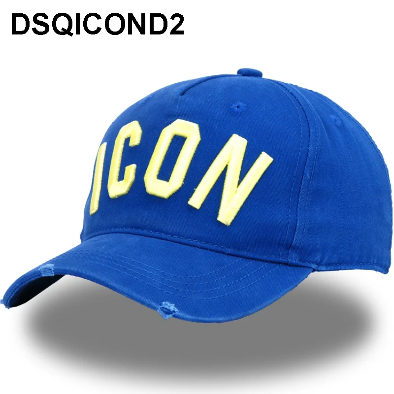 C10033blue DSQICOND2,, хлопковая бейсболка, s значок, логотип, буквы DSQ, высокое качество, кепка для мужчин и женщин, дизайн клиента, Черная кепка, шапки для Пап - Цвет: C10033blue